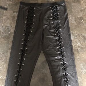Lace up Corset Leggings
